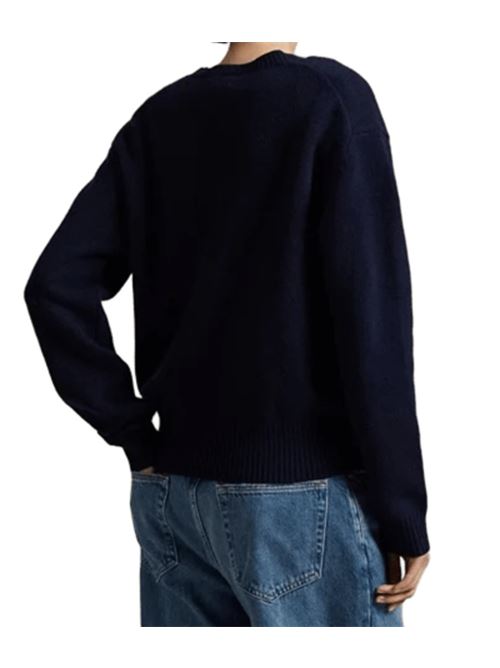 Maglia da donna in lana misto cashmere con BEAR ricamato, colore navy POLO RALPH LAUREN | 211972139001